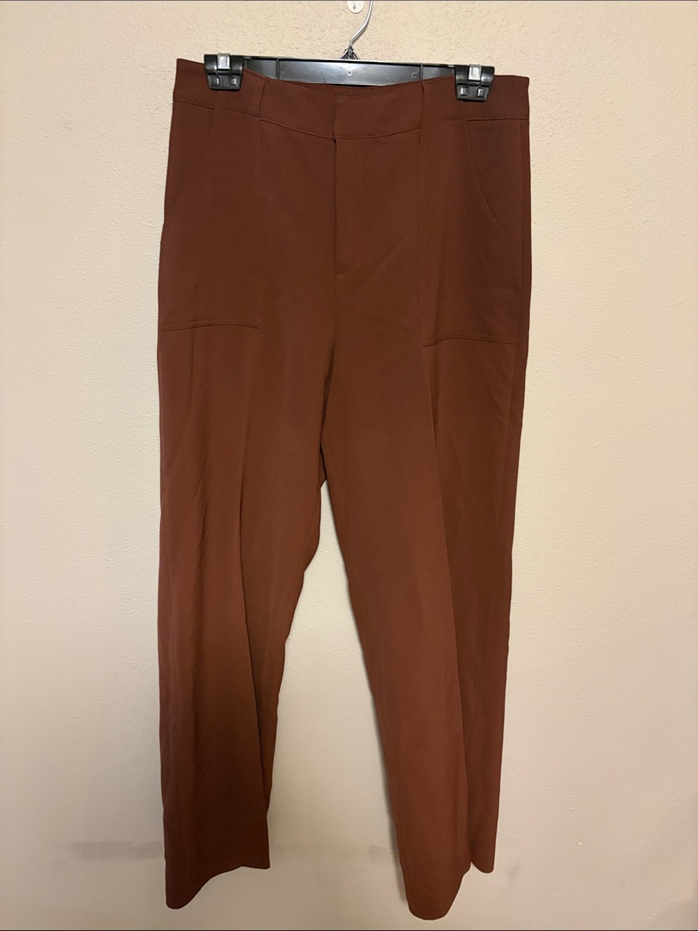 AQUA Bloomingdale’s The New 9-5 Brown Wide Leg Pants M